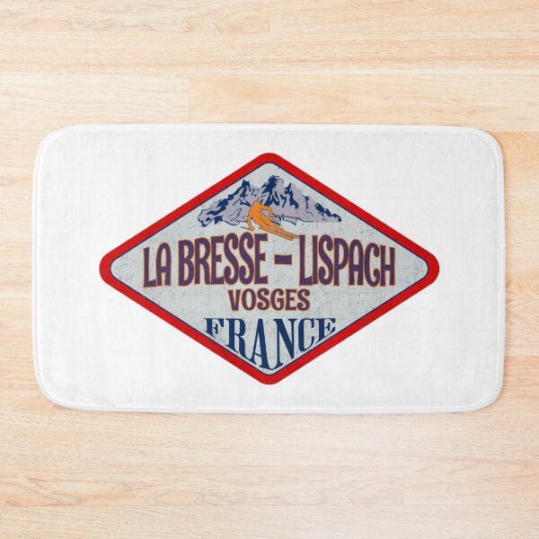 Item preview, La Bresse – Lispach, Vosges, France, Vintage skiing badge design designed and sold by Wanderful-roads.