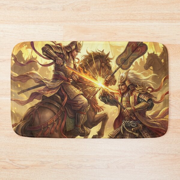 Item preview, Takeda Shingen vs Uesugi Kenshin – Duel at Kawanakajima | Samurai Battle Art | Japanese Historical Poster | Mori no Akari Series designed and sold by Mori-no-Akari.