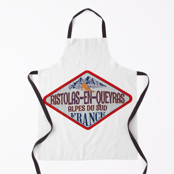 Item preview, Ristolas-en-Queyras, Alpes du Sud, France, Vintage skiing badge design designed and sold by Wanderful-roads.
