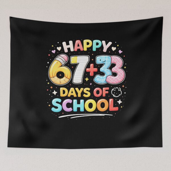 Item preview, Happy 67 + 33 Days Of School Teacher Student designed and sold by SofenArt.