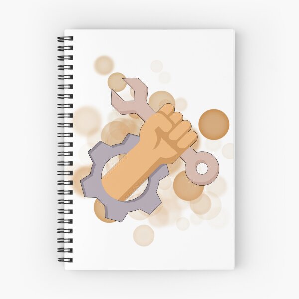 Item preview, Gear Wheel and Hand Holding a Wrench – Mechanical Illustration designed and sold by iamKRUK.
