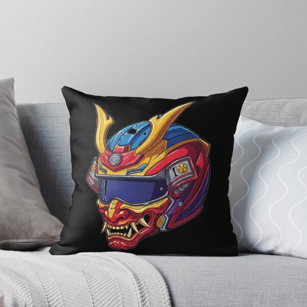 Item preview, Samurai Helmet Anime Biker | Retro Anime Motorcycle Sticker designed and sold by Relatable-Ramen.