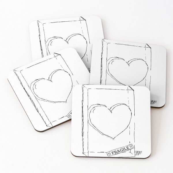 Item preview, Heart - fragile designed and sold by RedPoppyStudio.