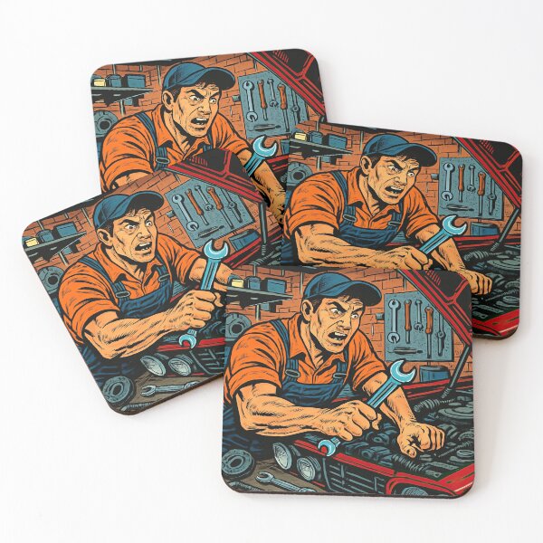 Item preview, Car mechanic | Comics stylCartoone -  designed and sold by ComicsFactory.