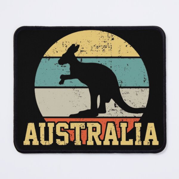 Item preview, Australia Kangaroo Retro Vintage Sunset Stripes designed and sold by Oniyasha.