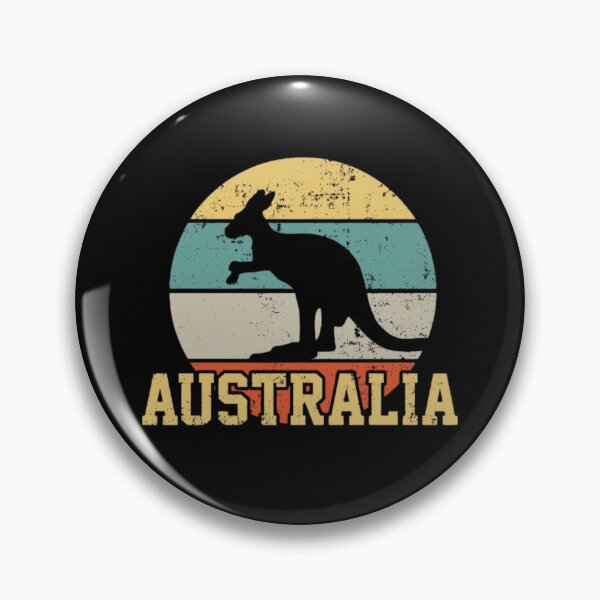 Item preview, Australia Kangaroo Retro Vintage Sunset Stripes designed and sold by Oniyasha.