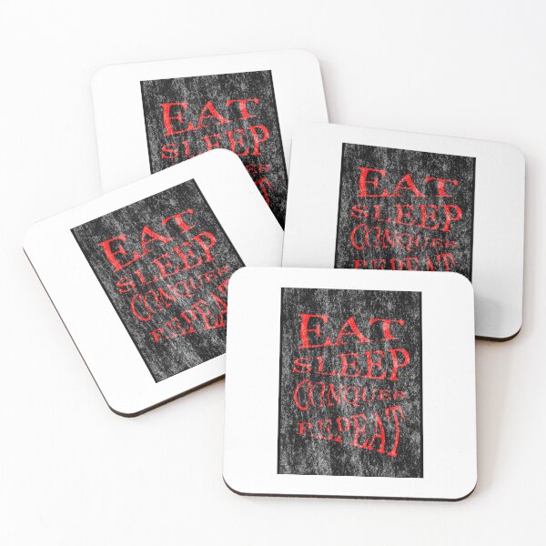 Item preview, Eat sleep conquer repeat designed and sold by ShuaibDesigns.