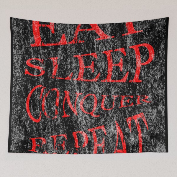 Item preview, Eat sleep conquer repeat designed and sold by ShuaibDesigns.