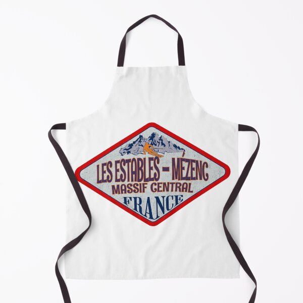 Item preview, Les Estables – Mézenc, Macizo Central, Francia, Diseño de insignia de esquí vintage designed and sold by Wanderful-roads.
