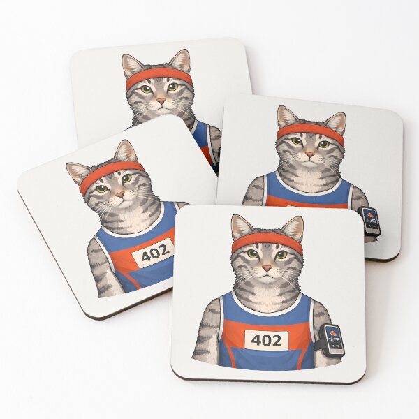Item preview, Running Cat Illustration designed and sold by Ombrya.