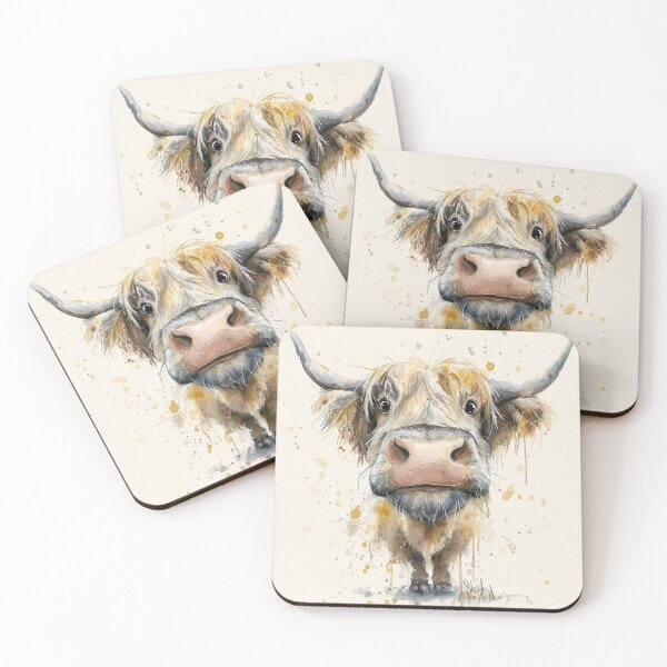 Item preview, Cute HiGHLaND CoW PRiNT SCoTTiSH ' Norman ' Designs BY SHiRLeY MacARTHuR designed and sold by Shirley MacArthur Art.