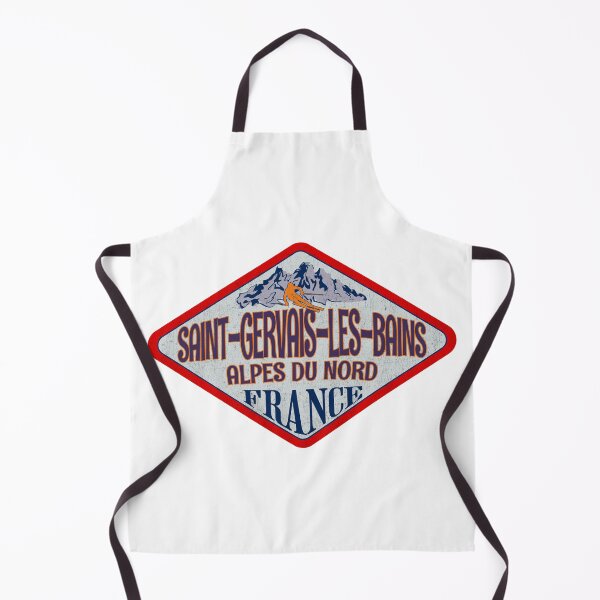 Item preview, Saint-Gervais-Les-Bains, Alpes du Nord, France, Vintage skiing badge design designed and sold by Wanderful-roads.
