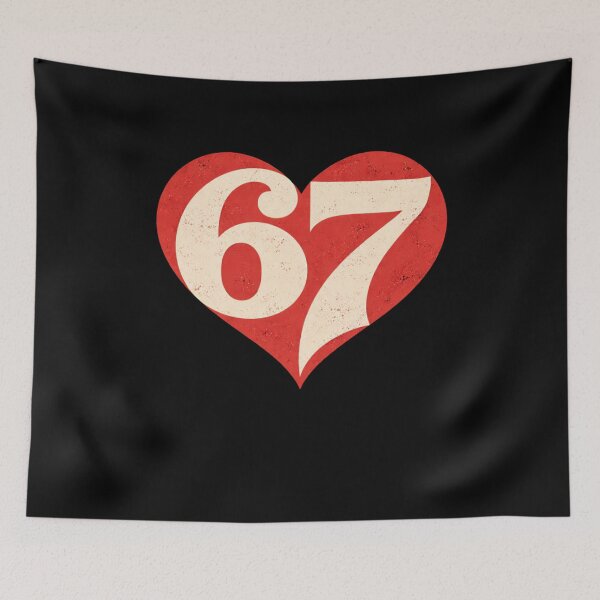 Item preview, Sixty Seven Heart Valentines Anniversary designed and sold by SofenArt.
