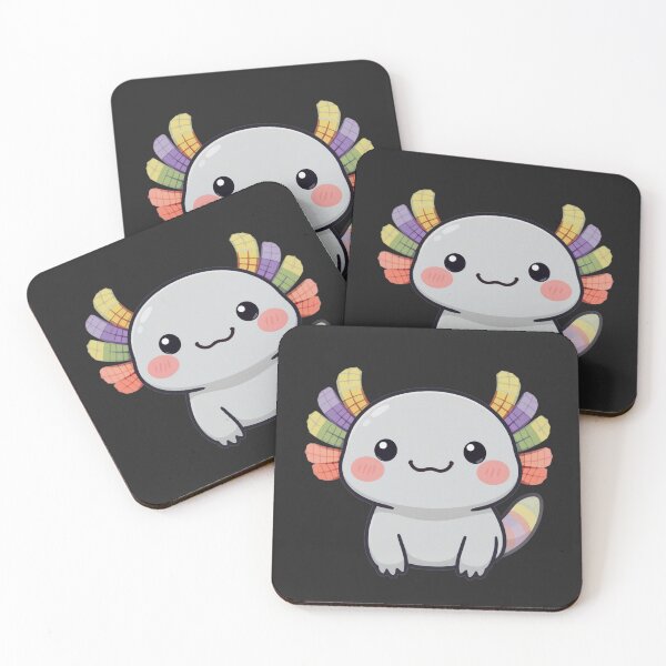Item preview, Rainbow Gill Axolotl – Calm Aesthetic Pastel Illustration designed and sold by ColorSplash123.