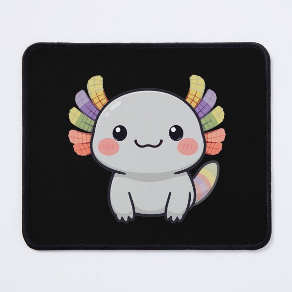 Item preview, Rainbow Gill Axolotl – Calm Aesthetic Pastel Illustration designed and sold by ColorSplash123.