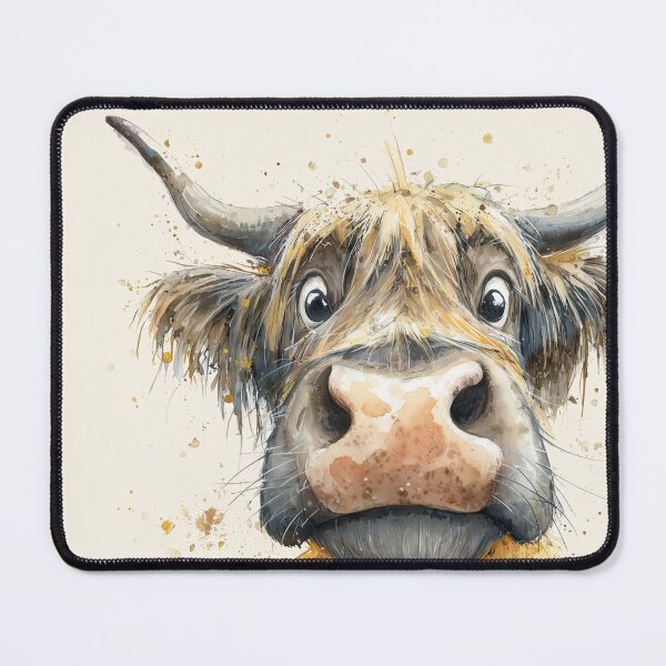 Item preview, Cute HiGHLaND CoW PRiNT SCoTTiSH ' Neville ' Designs BY SHiRLeY MacARTHuR designed and sold by Shirley MacArthur Art.