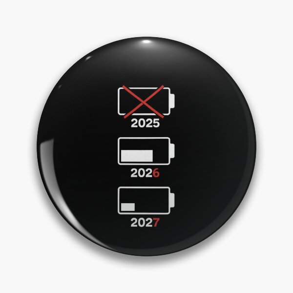 Item preview, Low Battery Years 2025 2026 2027 Funny Ageing Humor designed and sold by SofenArt.