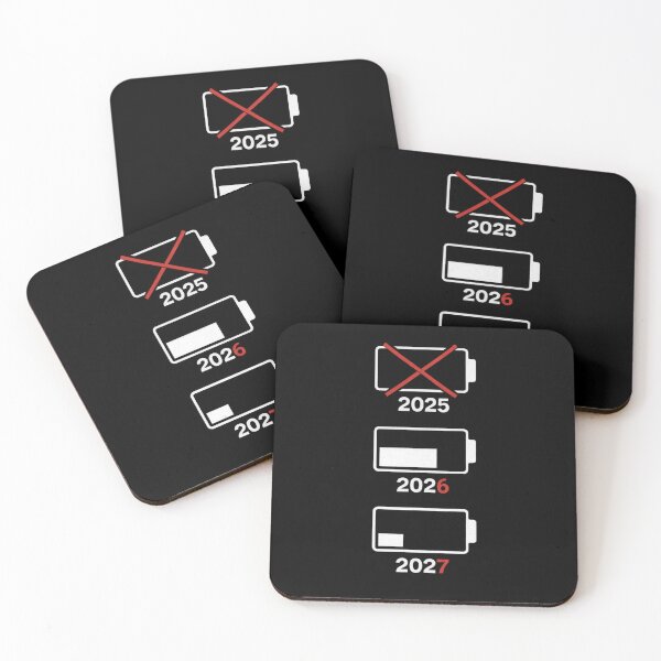 Item preview, Low Battery Years 2025 2026 2027 Funny Ageing Humor designed and sold by SofenArt.