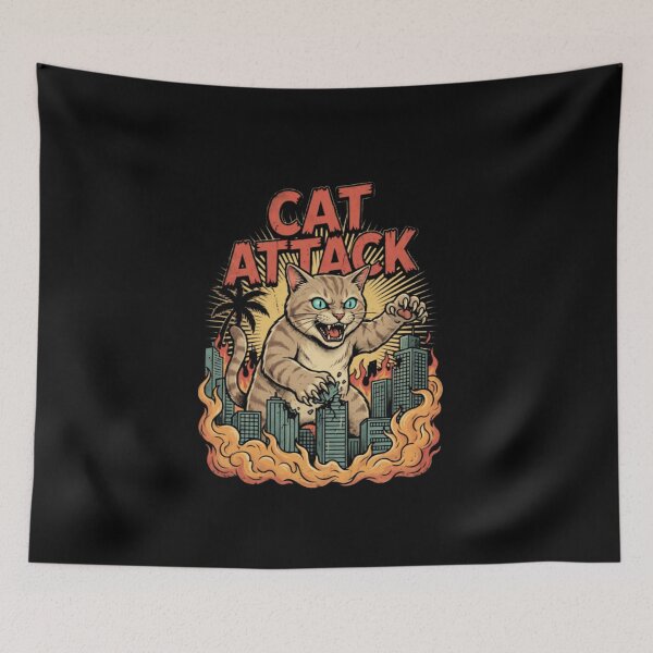 Item preview, Cat Attack designed and sold by drakealanna.