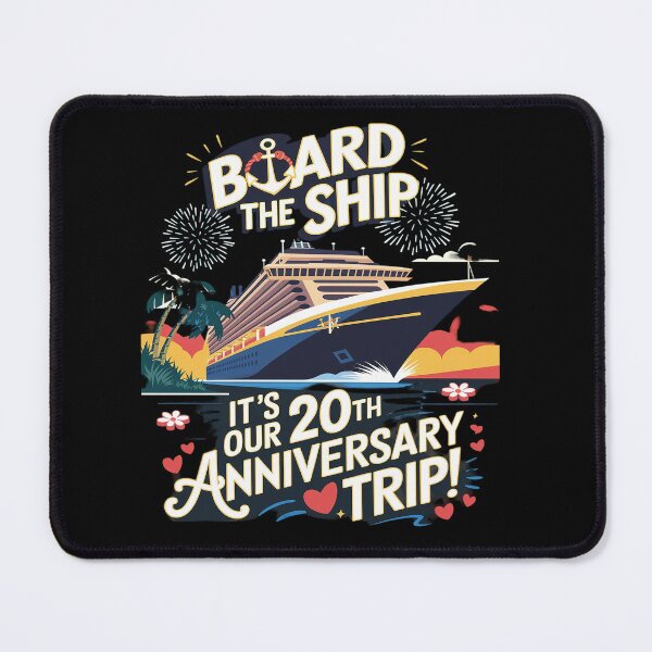 Item preview, Husband Wife 20th Marriage Anniversary Cruise Ship Vacation  designed and sold by angolinnArt.