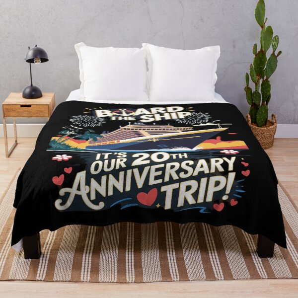 Item preview, Husband Wife 20th Marriage Anniversary Cruise Ship Vacation designed and sold by angolinnArt.