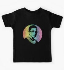 Ruth Bader Ginsburg Glitter Rainbow Kids Tee