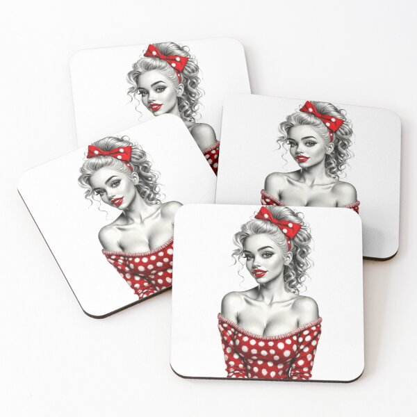 Item preview, Retro Girl 1 Sticker designed and sold by Pennello d'Oro.