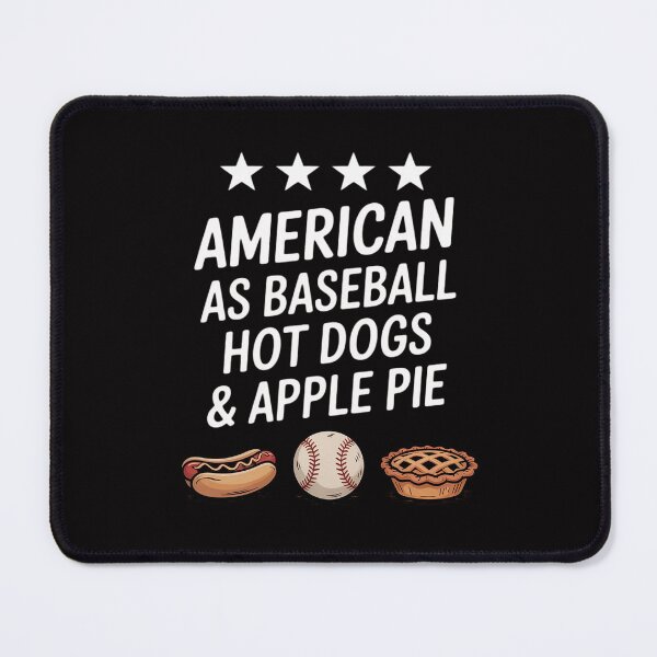 Item preview, American as Baseball, Hot Dogs, & Apple Pie Nostalgic BBQ designed and sold by MatthewJordas.
