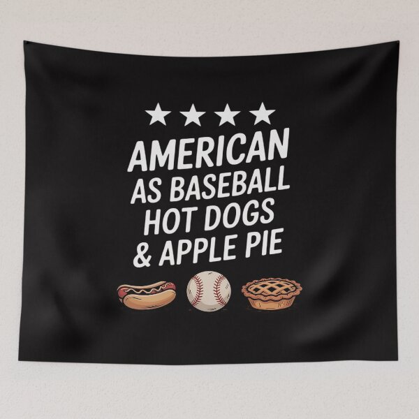 Item preview, American as Baseball, Hot Dogs, & Apple Pie Nostalgic BBQ designed and sold by MatthewJordas.