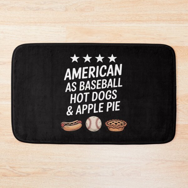 Item preview, American as Baseball, Hot Dogs, & Apple Pie Nostalgic BBQ designed and sold by MatthewJordas.