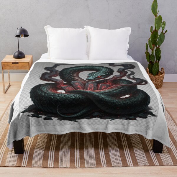 Item preview, Cursed Serpent Guardian – Dark Fantasy Creature Art designed and sold by NeoTeeFusion.
