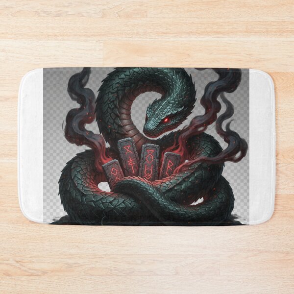 Item preview, Cursed Serpent Guardian – Dark Fantasy Creature Art designed and sold by NeoTeeFusion.