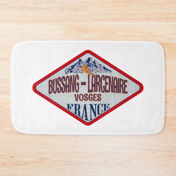 Item preview, Bussang – Larcenaire, Vosges, France, Vintage skiing badge design designed and sold by Wanderful-roads.