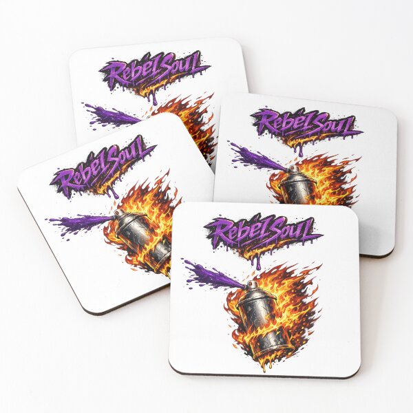 Item preview, Rebel Soul Graffiti – Flaming Spray Can Street Art designed and sold by EchoDimension.