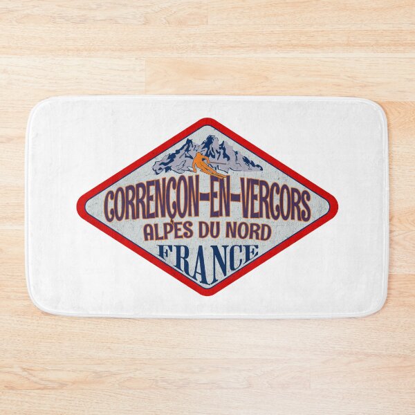 Item preview, Corrençon-en-Vercors, Alpes du Nord, France, Vintage skiing badge design designed and sold by Wanderful-roads.