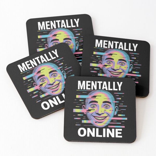 Item preview, MENTALLY ONLINE – Surreal Internet Brainrot Streetwear Design designed and sold by GraphGUY.