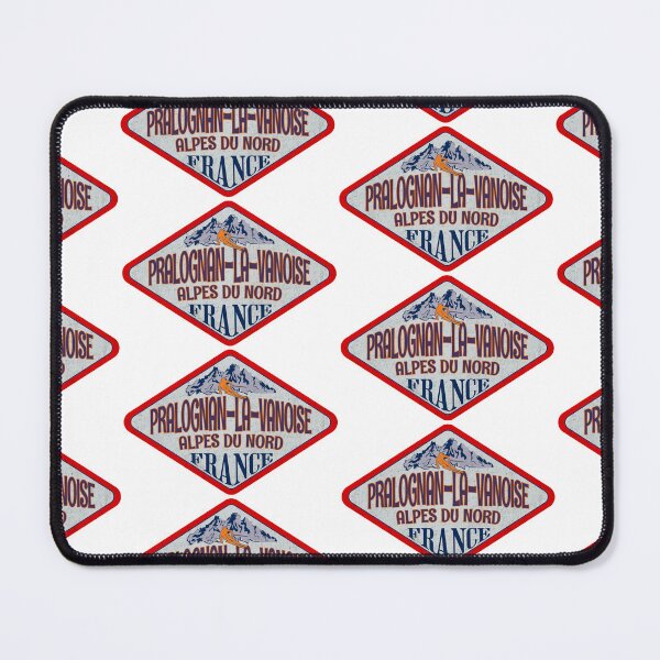 Item preview, Pralognan-la-Vanoise, Alpes du Nord, France, Vintage skiing badge design designed and sold by Wanderful-roads.