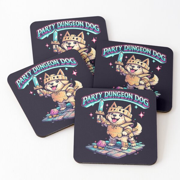 Item preview, Party Dungeon Dog Cute Fantasy RPG T‑Shirt designed and sold by goodcrystals.