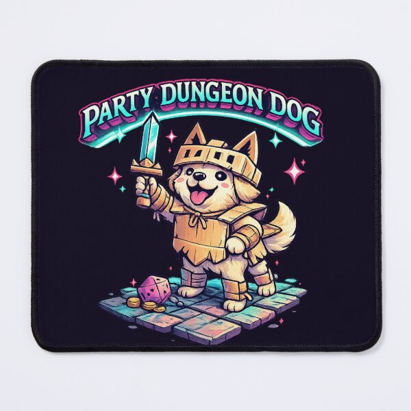 Item preview, Party Dungeon Dog Cute Fantasy RPG T‑Shirt designed and sold by goodcrystals.