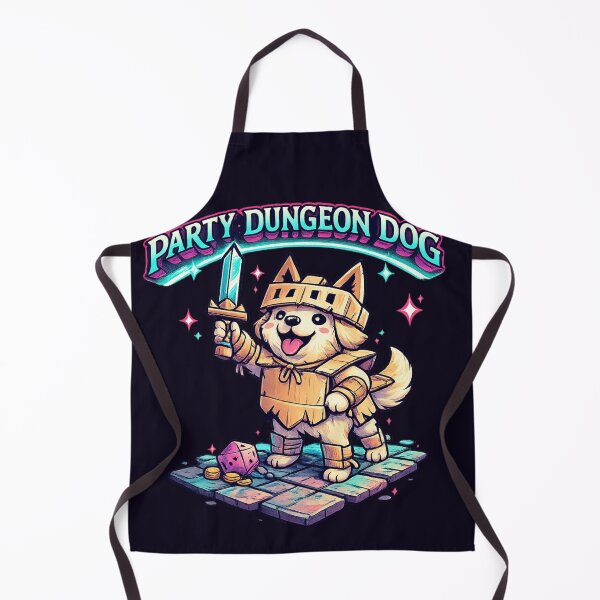Item preview, Party Dungeon Dog Cute Fantasy RPG T‑Shirt designed and sold by goodcrystals.