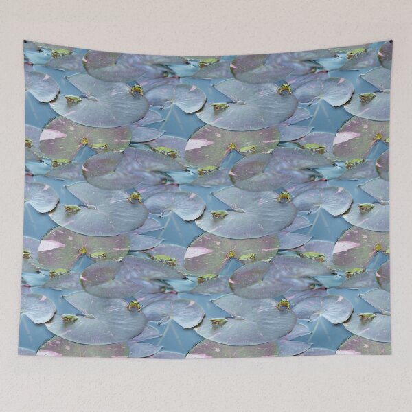 Item preview, Frog Pond - Photographic Water Garden Repeat Pattern designed and sold by Nadya Neklioudova.