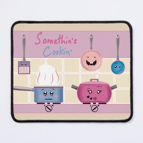 Item preview, Funny Romantic Kitchen Scene with Cooking Utensils designed and sold by ChantellaGF.