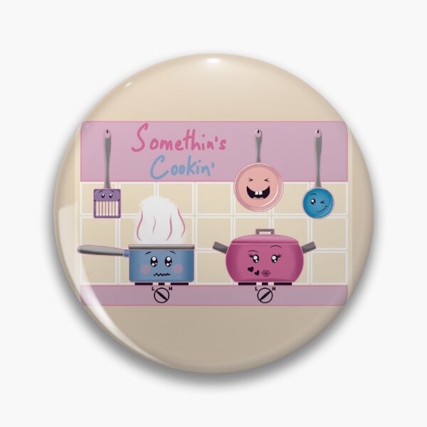 Item preview, Funny Romantic Kitchen Scene with Cooking Utensils designed and sold by ChantellaGF.