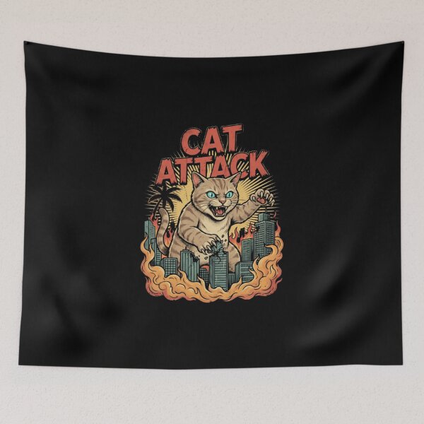 Item preview, Cat Attack designed and sold by margiegreene.