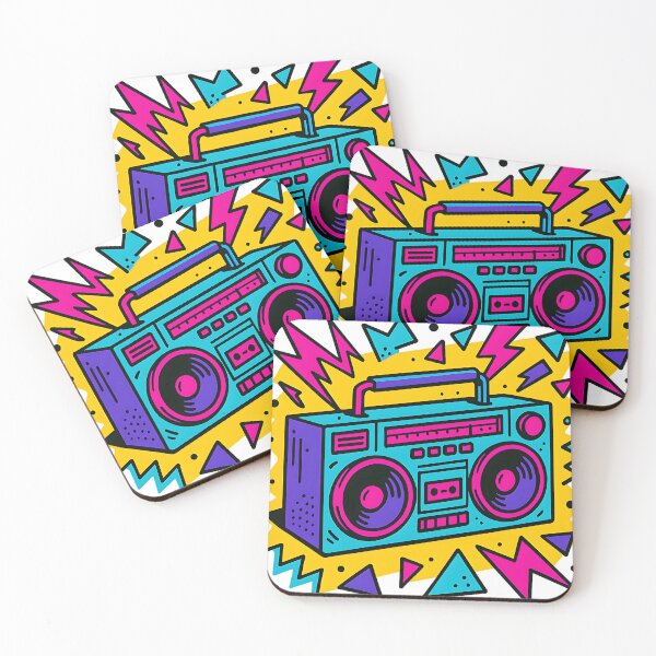 Item preview, Retro 1980's Boombox Multi-Colour  designed and sold by Metaverse8.