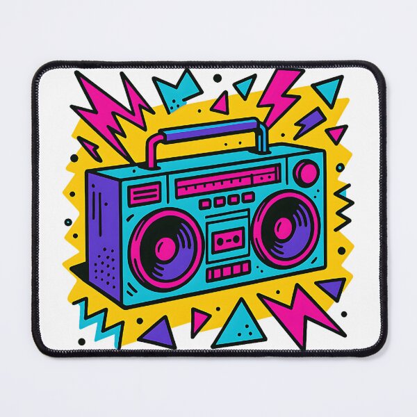 Item preview, Retro 1980's Boombox Multi-Colour designed and sold by Metaverse8.