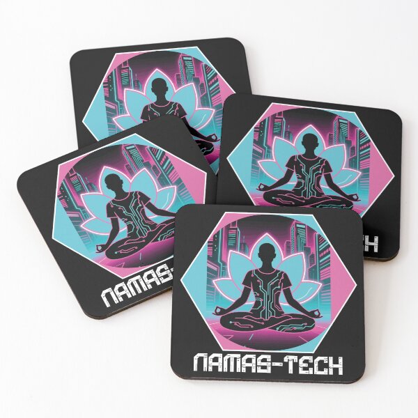 Item preview, Cyberpunk Yoga Tee, Neon Futuristic Design, Sci-Fi Fan & Geek Yogi Gift, Techwear Inspired Yoga Art designed and sold by jaiahshop.