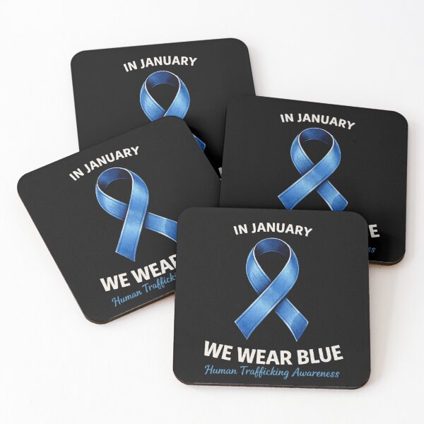 Item preview, In January We Wear Blue Human Trafficking Awareness designed and sold by SofenArt.