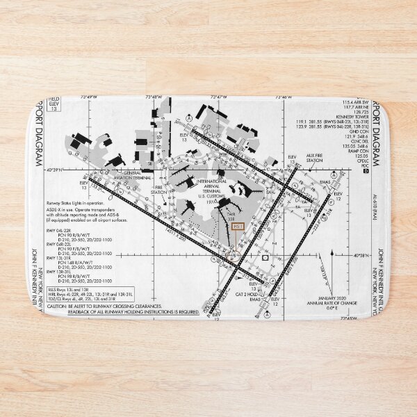 Item preview, JFK AIRPORT NEW YORK designed and sold by KALEIDOSCOPE UK.