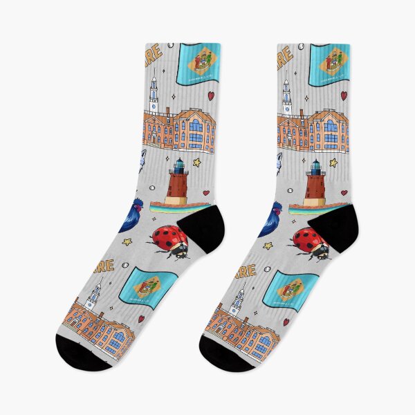 Item preview, Delaware State Symbols Pattern - Colorful Travel & Pride Art designed and sold by mashmosh.